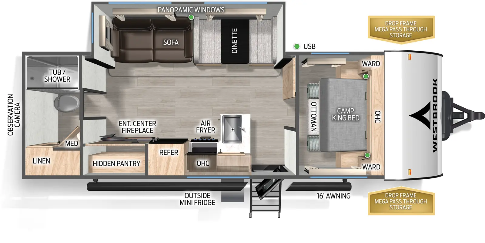 Westbrook 26RBXC Floorplan